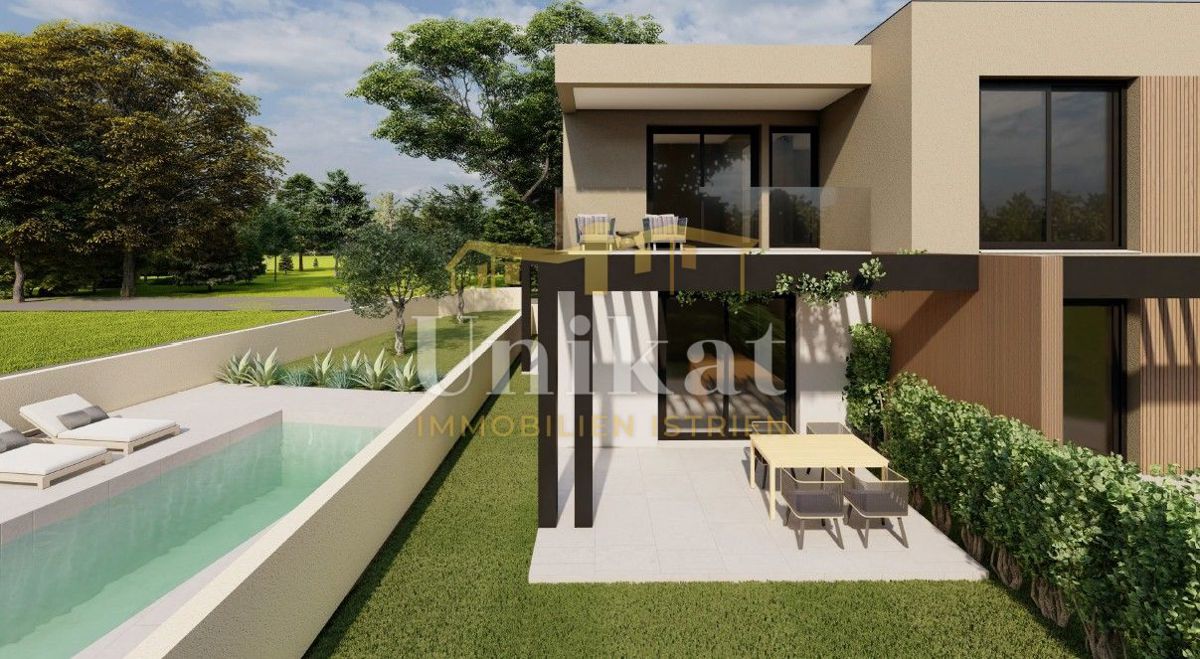 Stanovanje v pritličju z vrtom - skupni bazen, 3,5 km do morja